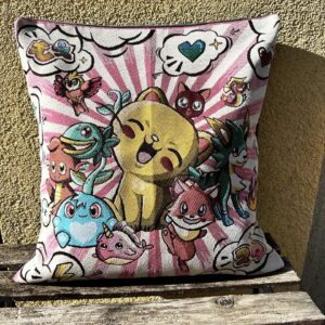 Fourre de coussin inspiration pokémon