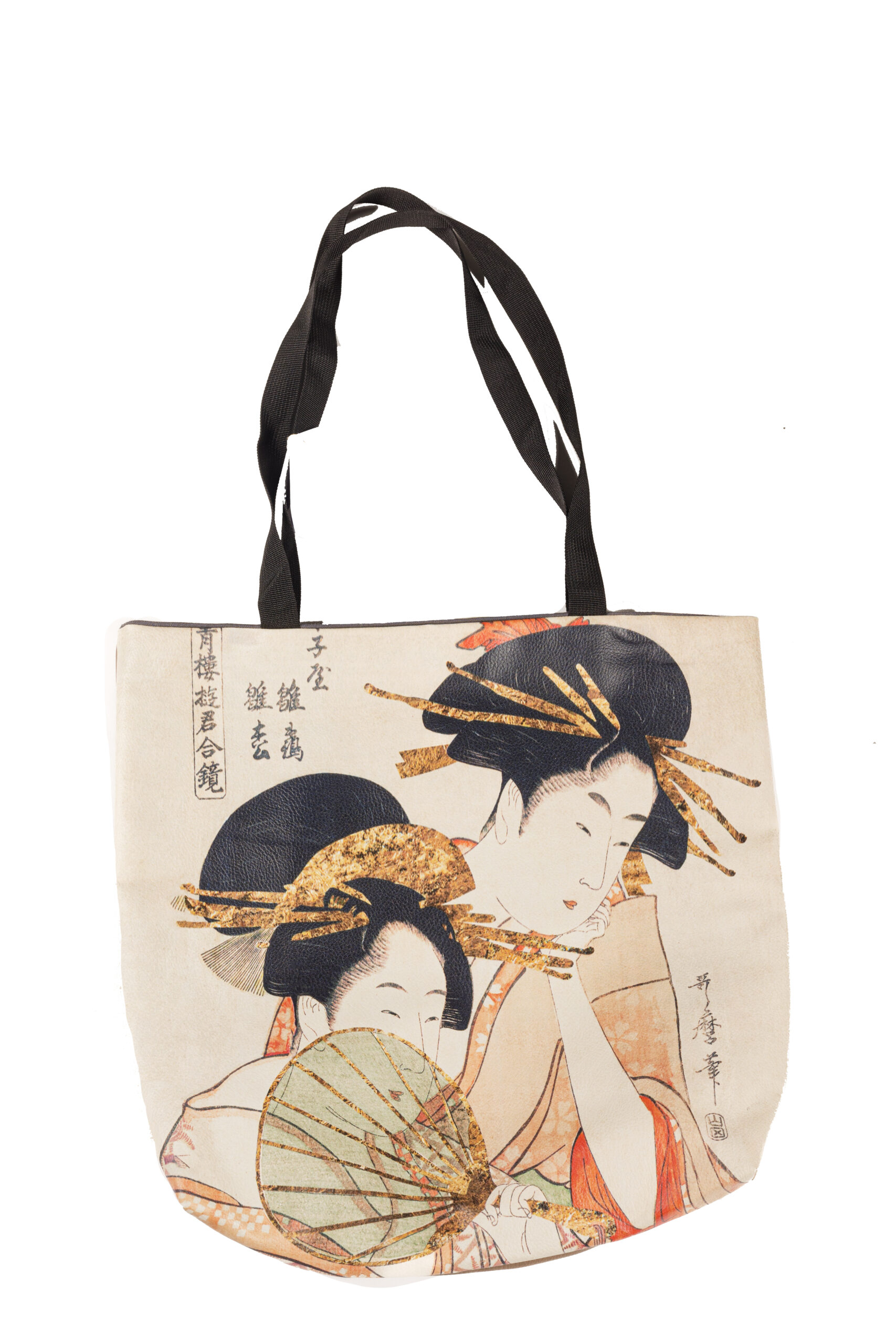 Grand sac tableau japonnais similicuir