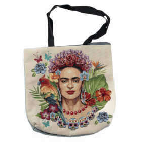 Grand sac Frida Kahlo tête de mort