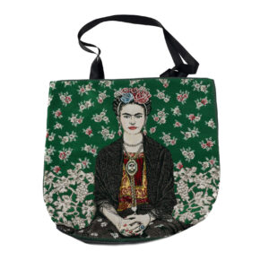 Grand sac Frida Kahlo vert