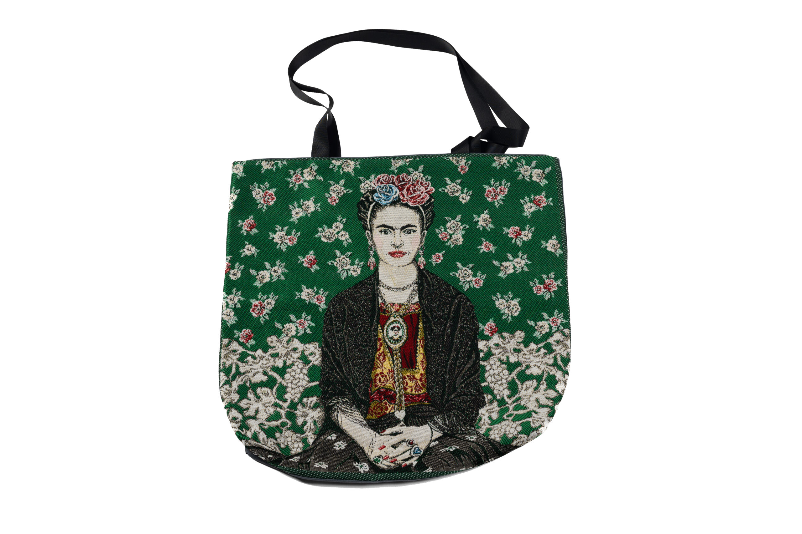 Grand sac Frida Kahlo vert