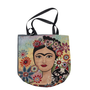 Grand sac Frida Kahlo avec chat