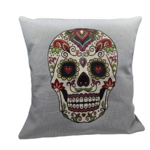 Fourre de coussin tête de mort