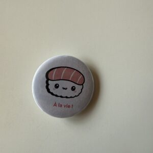 Badge sushi à la vie
