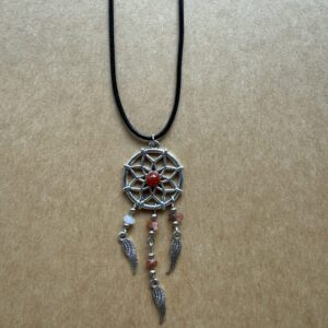 Collier attrape-rêve cornaline Version 2