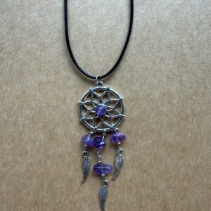 Collier attrape-rêve améthyste Version 2