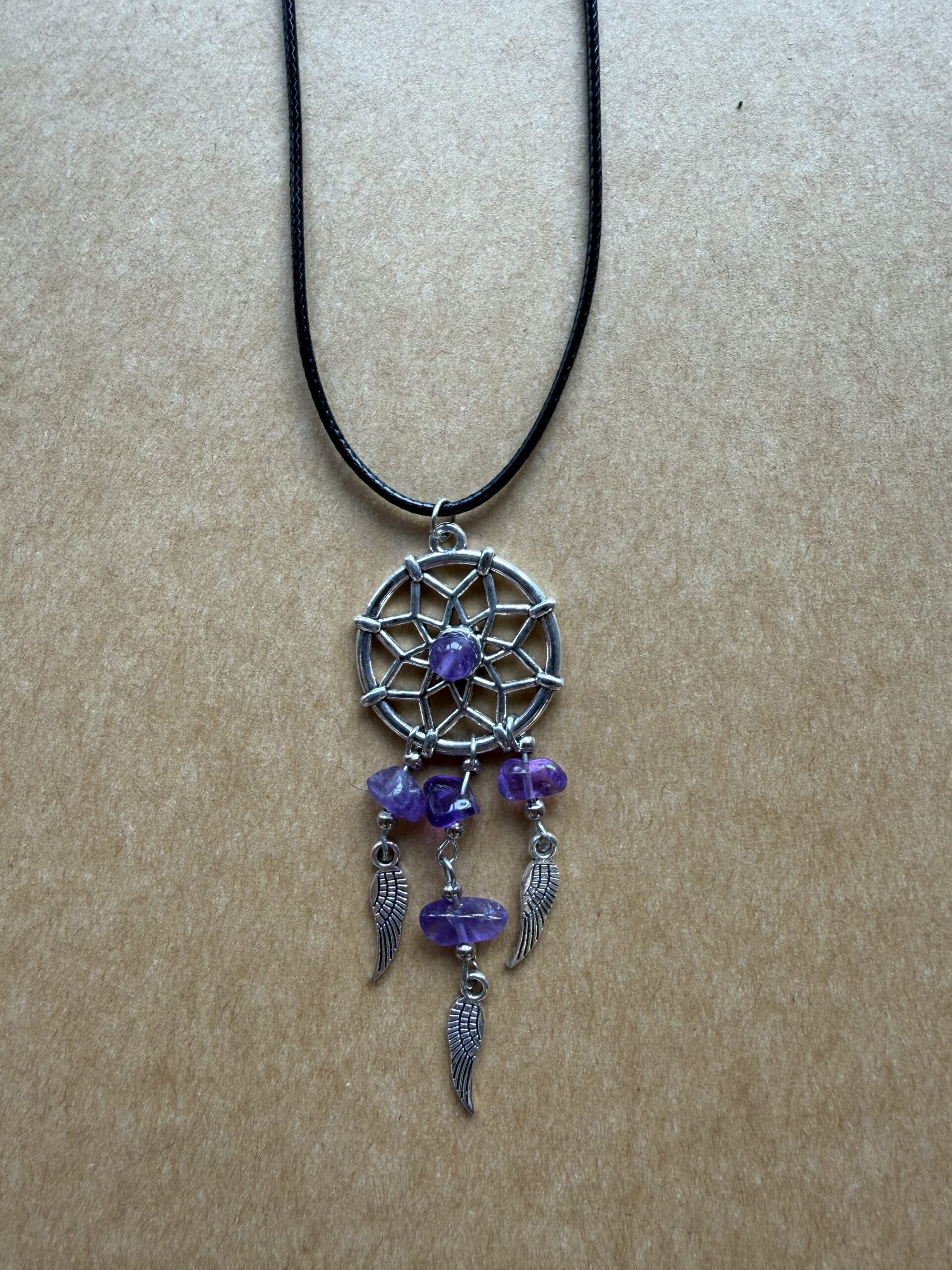 Collier attrape-rêve améthyste Version 2