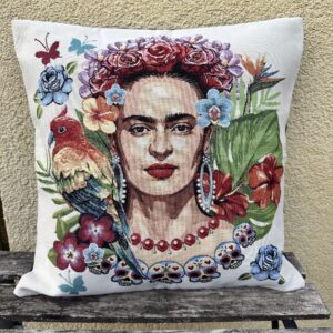 Fourre de coussin Frida Kahlo avec tête de mort