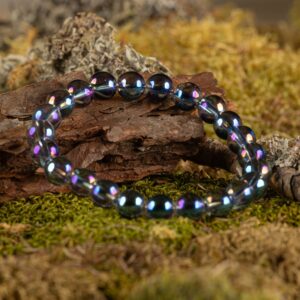 Quartz aura bleu (8mm)