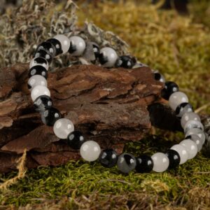 Cristal de roche avec inclusion de tourmaline (6mm)