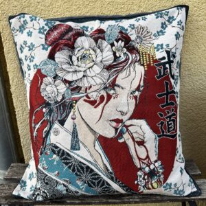 Fourre de coussin Geisha blanche