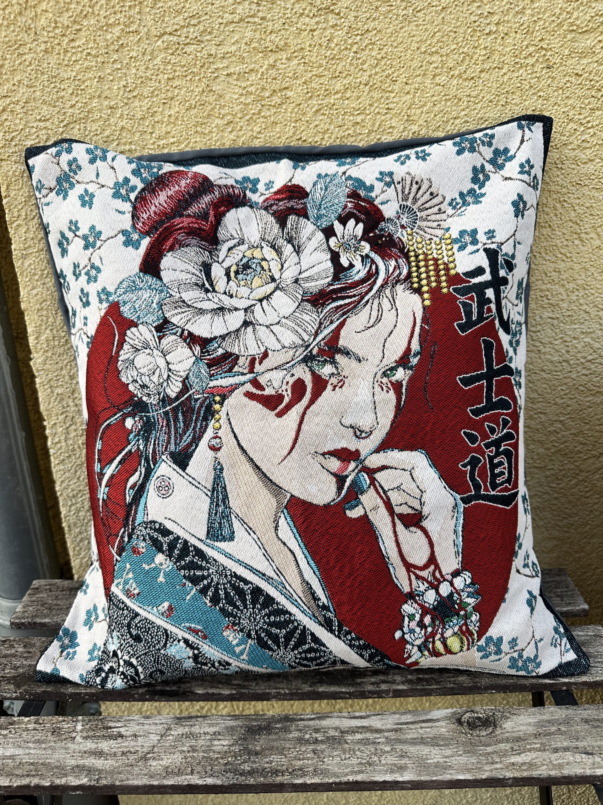 Fourre de coussin Geisha blanche